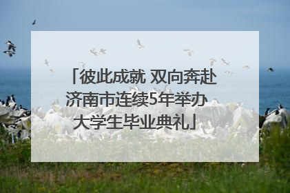 彼此成就 双向奔赴 济南市连续5年举办大学生毕业典礼