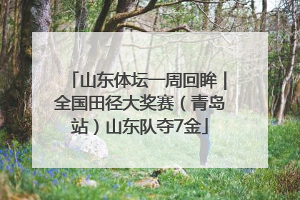 山东体坛一周回眸｜全国田径大奖赛（青岛站）山东队夺7金