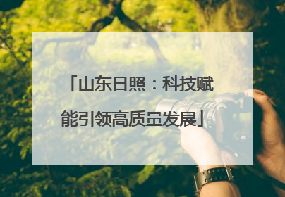 山东日照：科技赋能引领高质量发展