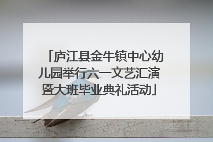庐江县金牛镇中心幼儿园举行六一文艺汇演暨大班毕业典礼活动
