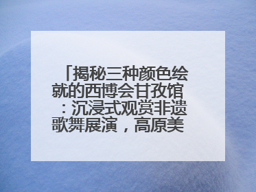 揭秘三种颜色绘就的西博会甘孜馆：沉浸式观赏非遗歌舞展演，高原美味从头吃到尾