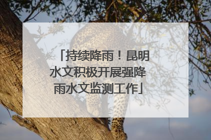 持续降雨！昆明水文积极开展强降雨水文监测工作