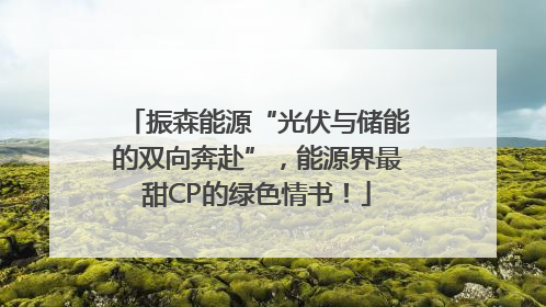 振森能源“光伏与储能的双向奔赴”，能源界最甜CP的绿色情书！