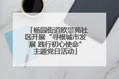杨园街道欧景苑社区开展“寻根城市发展 践行初心使命”主题党日活动