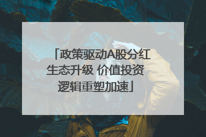 政策驱动A股分红生态升级 价值投资逻辑重塑加速