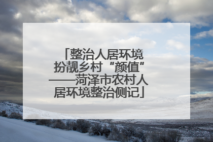 整治人居环境 扮靓乡村“颜值”——菏泽市农村人居环境整治侧记