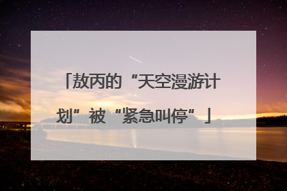 敖丙的“天空漫游计划”被“紧急叫停”