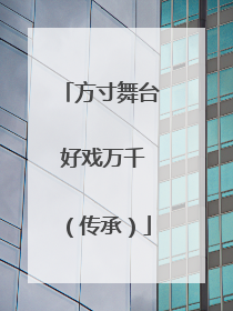 方寸舞台 好戏万千（传承）