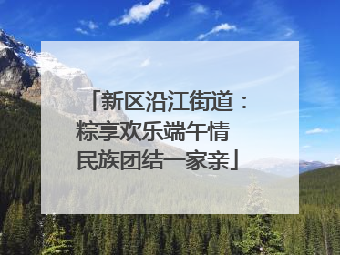 新区沿江街道：粽享欢乐端午情 民族团结一家亲