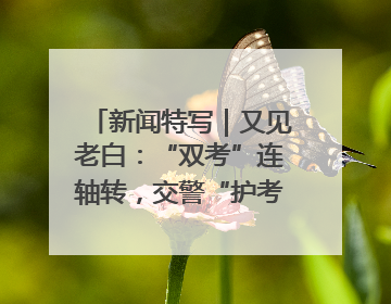 新闻特写｜又见老白：“双考”连轴转，交警“护考档”密集开启