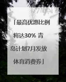 最高优惠比例将达30% 青岛计划7月发放体育消费券
