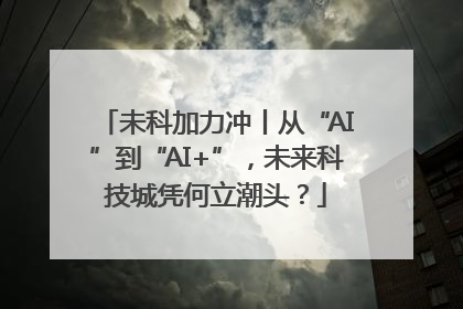 未科加力冲丨从“AI”到“AI+”，未来科技城凭何立潮头？