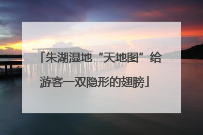 朱湖湿地“天地图”给游客一双隐形的翅膀