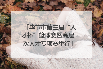 毕节市第三届“人才杯”篮球赛暨高层次人才专项赛举行