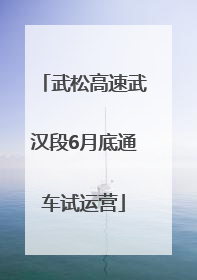 武松高速武汉段6月底通车试运营