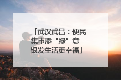 武汉武昌：便民集市添“绿”意 银发生活更幸福