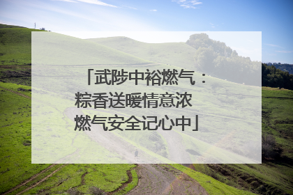 武陟中裕燃气：粽香送暖情意浓 燃气安全记心中