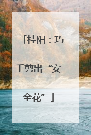 桂阳：巧手剪出“安全花”