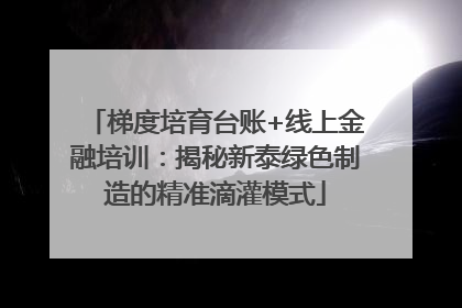 梯度培育台账+线上金融培训：揭秘新泰绿色制造的精准滴灌模式