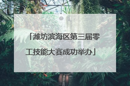 潍坊滨海区第三届零工技能大赛成功举办