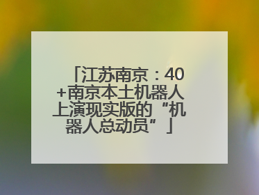江苏南京：40+南京本土机器人上演现实版的“机器人总动员”