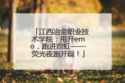 江西冶金职业技术学院：甩开emo，跑进霓虹——荧光夜跑开躁！