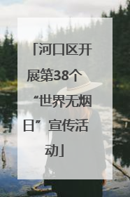 河口区开展第38个“世界无烟日”宣传活动