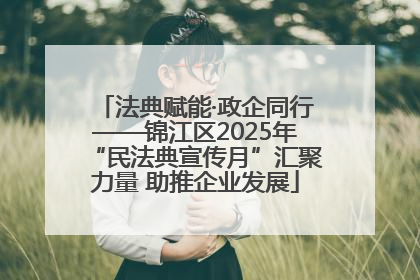 法典赋能·政企同行——锦江区2025年“民法典宣传月”汇聚力量 助推企业发展
