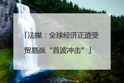 法媒：全球经济正遭受贸易战“首波冲击”