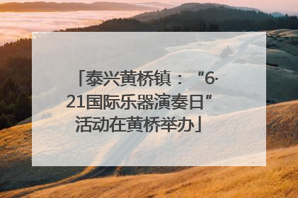 泰兴黄桥镇：“6·21国际乐器演奏日”活动在黄桥举办