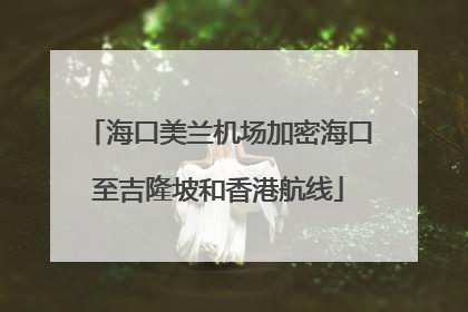 海口美兰机场加密海口至吉隆坡和香港航线