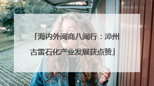 海内外闽商八闽行：漳州古雷石化产业发展获点赞