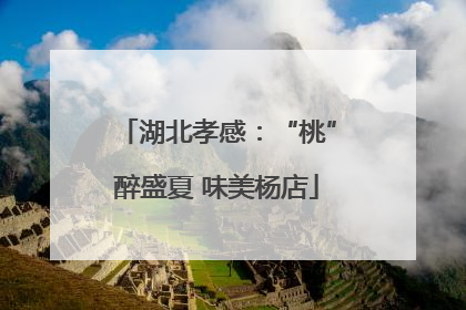 湖北孝感：“桃”醉盛夏 味美杨店