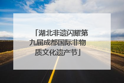 湖北非遗闪耀第九届成都国际非物质文化遗产节