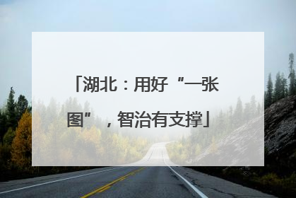 湖北：用好“一张图”，智治有支撑