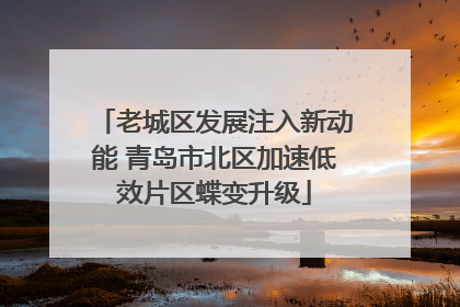 老城区发展注入新动能 青岛市北区加速低效片区蝶变升级