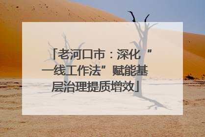 老河口市：深化“一线工作法”赋能基层治理提质增效
