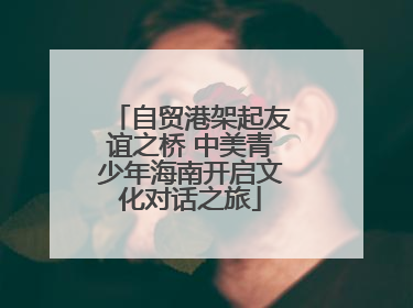 自贸港架起友谊之桥 中美青少年海南开启文化对话之旅