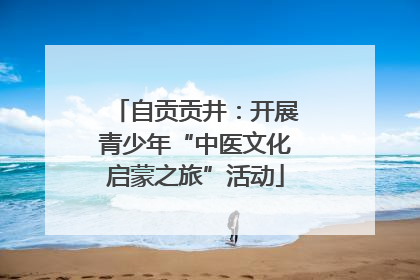 自贡贡井：开展青少年“中医文化启蒙之旅”活动