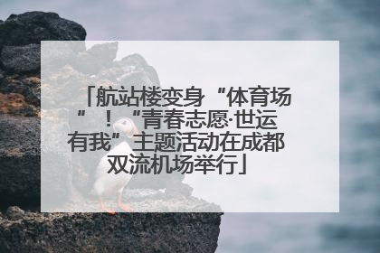 航站楼变身“体育场”！“青春志愿·世运有我”主题活动在成都双流机场举行