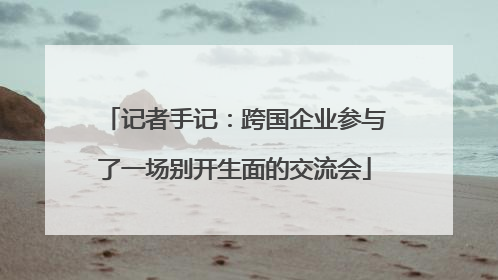 记者手记：跨国企业参与了一场别开生面的交流会