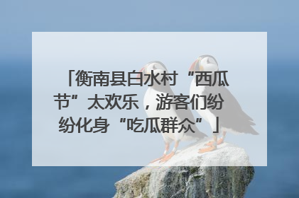 衡南县白水村“西瓜节”太欢乐，游客们纷纷化身“吃瓜群众”