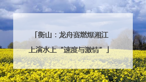衡山：龙舟赛燃爆湘江 上演水上“速度与激情”