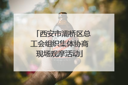 西安市灞桥区总工会组织集体协商现场观摩活动