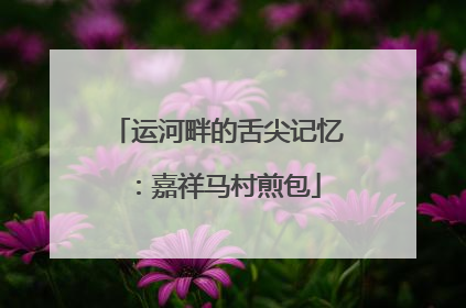 运河畔的舌尖记忆：嘉祥马村煎包
