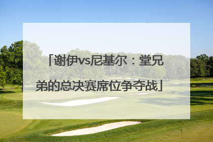 谢伊vs尼基尔：堂兄弟的总决赛席位争夺战