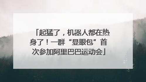 起猛了，机器人都在热身了！一群“显眼包”首次参加阿里巴巴运动会
