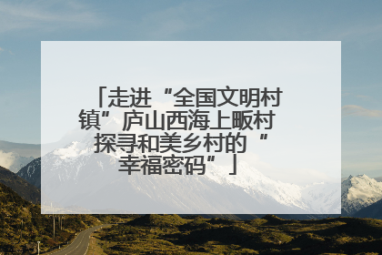 走进“全国文明村镇”庐山西海上畈村 探寻和美乡村的“幸福密码”