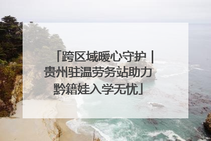 跨区域暖心守护｜贵州驻温劳务站助力黔籍娃入学无忧