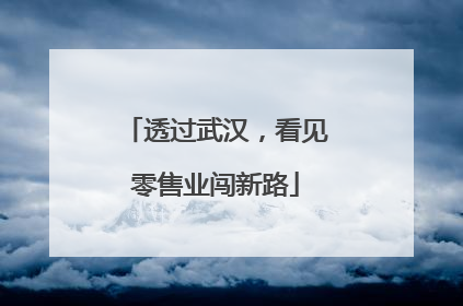 透过武汉，看见零售业闯新路
